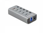 DELOCK HUB USB 3.2Gen1 4Port +Schnellladeport +USB-C PD 3.0