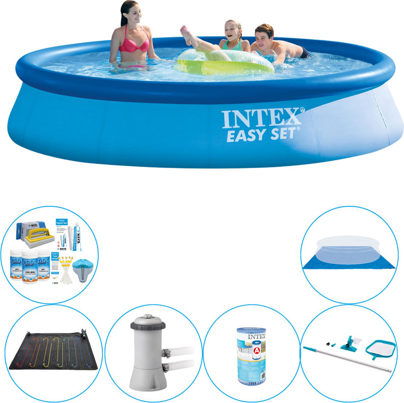 Súprava bazénov - 7 kusov - Intex Easy Set Round 396x84 cm