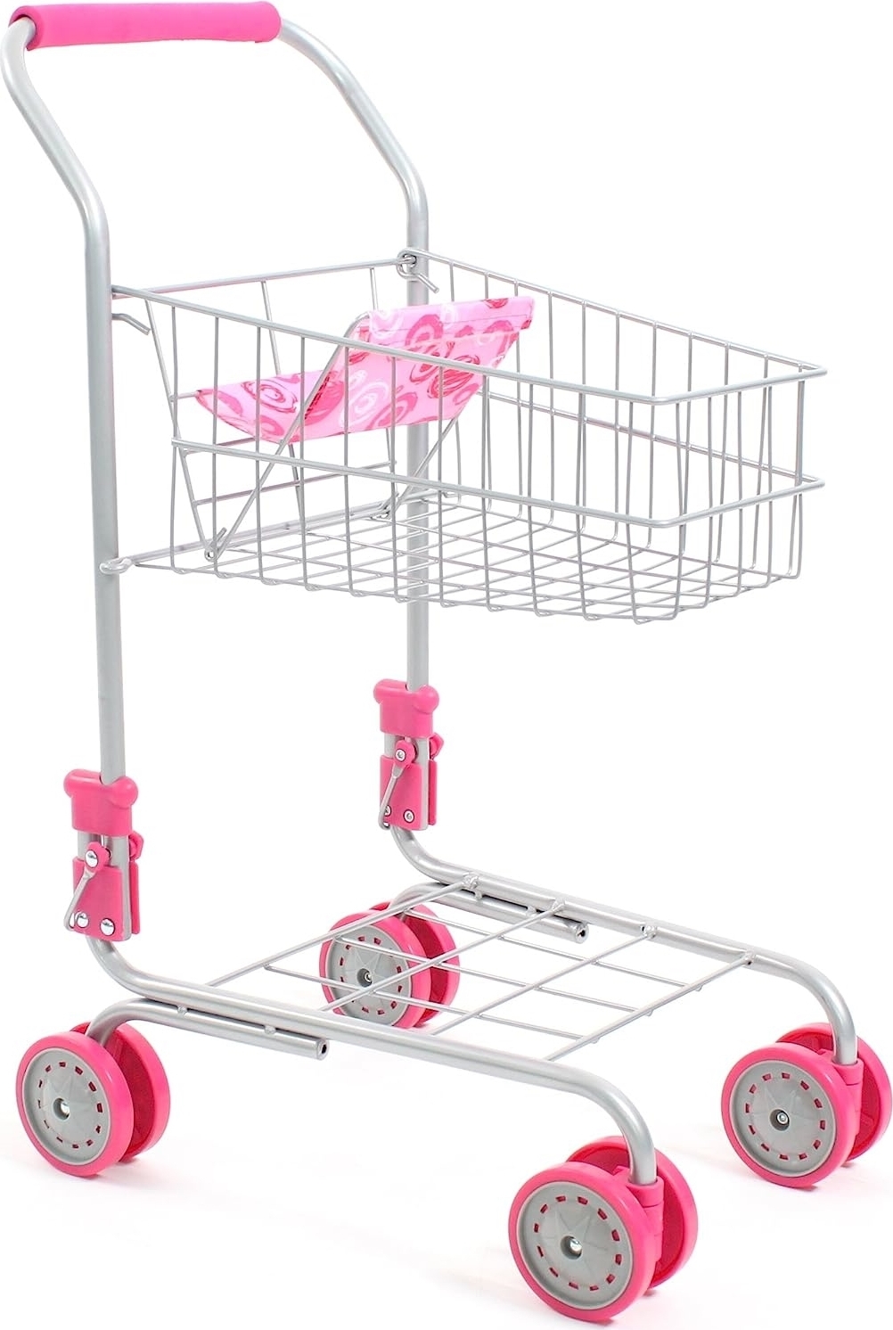 Bayer Chic 2000 Chariot de courses en métal avec siège de poupée intégré, excellent ajout au magasin