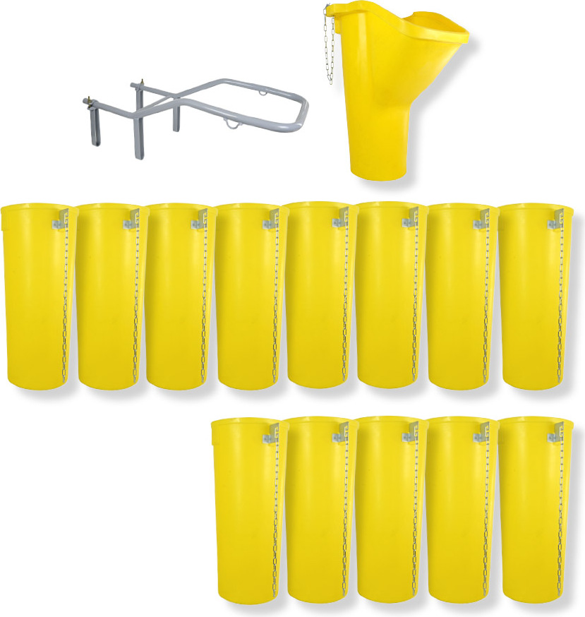 Profi Bauschuttrutsche Schuttrutsche Schuttrutschen Schuttrohr SET (15-tlg 14 m)