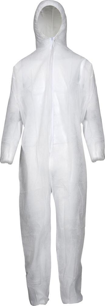 Asatex Schutzoverall, PP, 50g/qm, weiß, Gr.M PP-1/M
