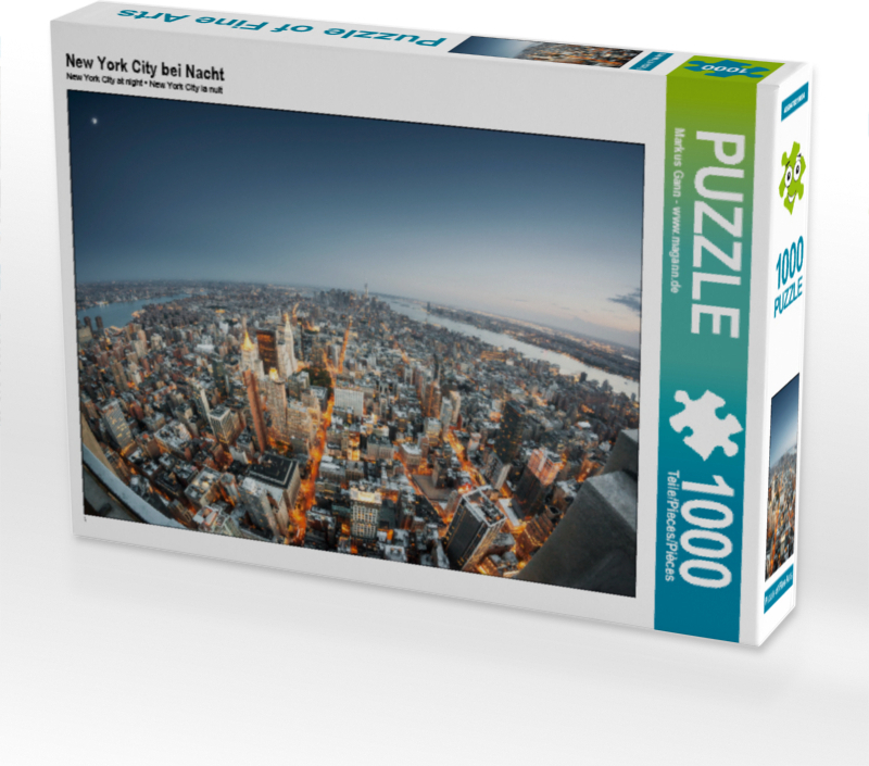 Calvendo New York City bei Nacht 1000 Teile Puzzle quer 640x480mm, Gann - www.magann.de Markus; 7412678