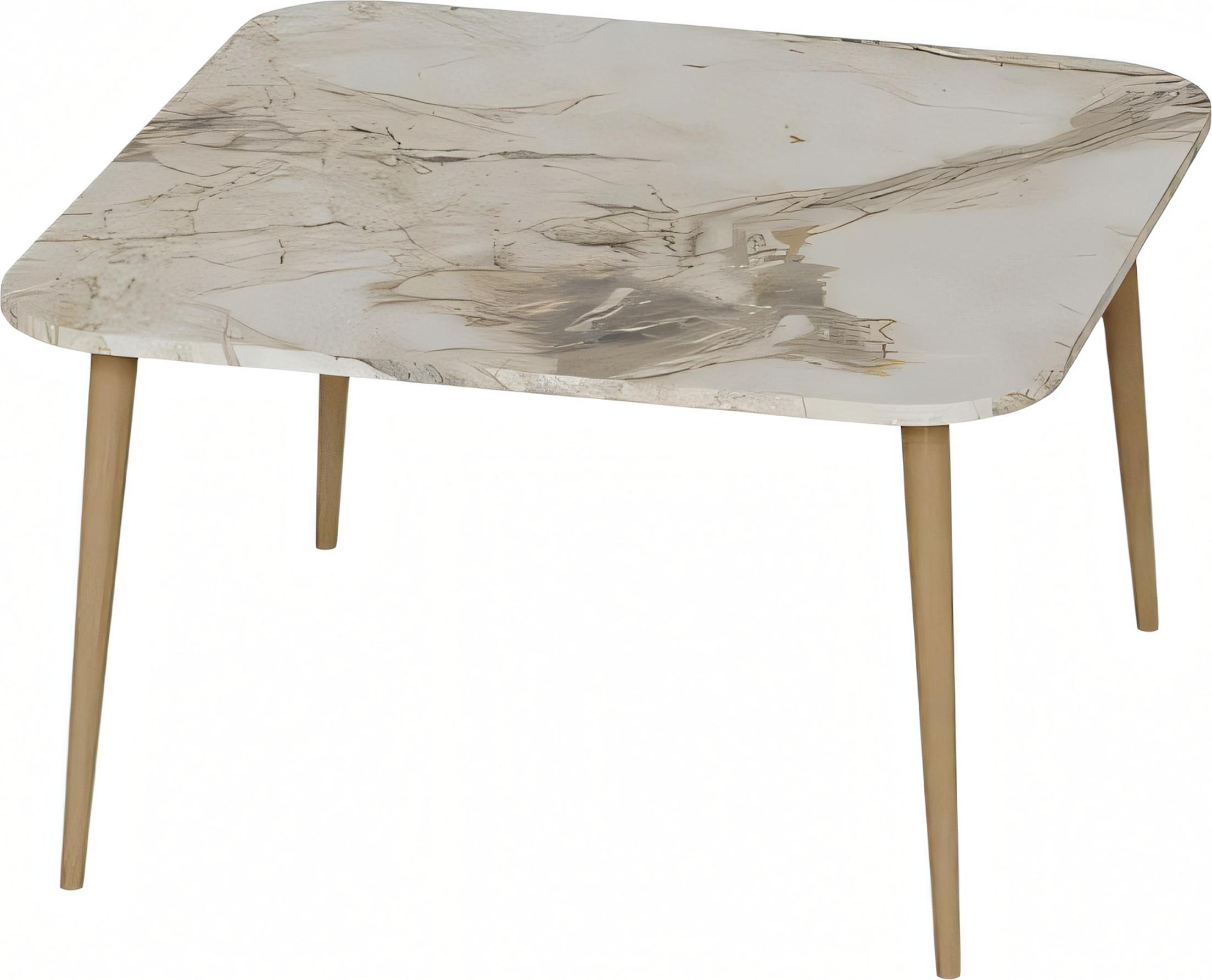 AEA Bunter Holz-Couchtisch modern und stilvoll