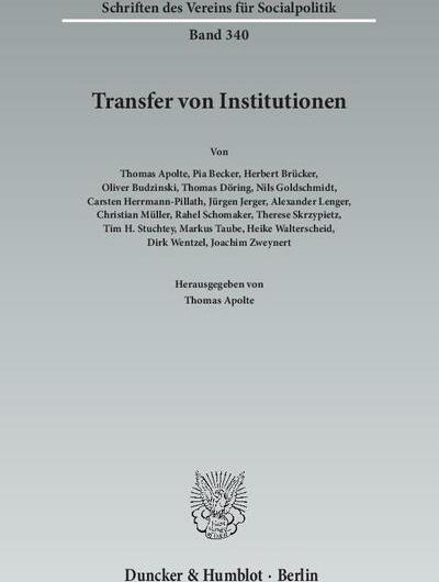 Sonstige Verlage Transfer von Institutionen