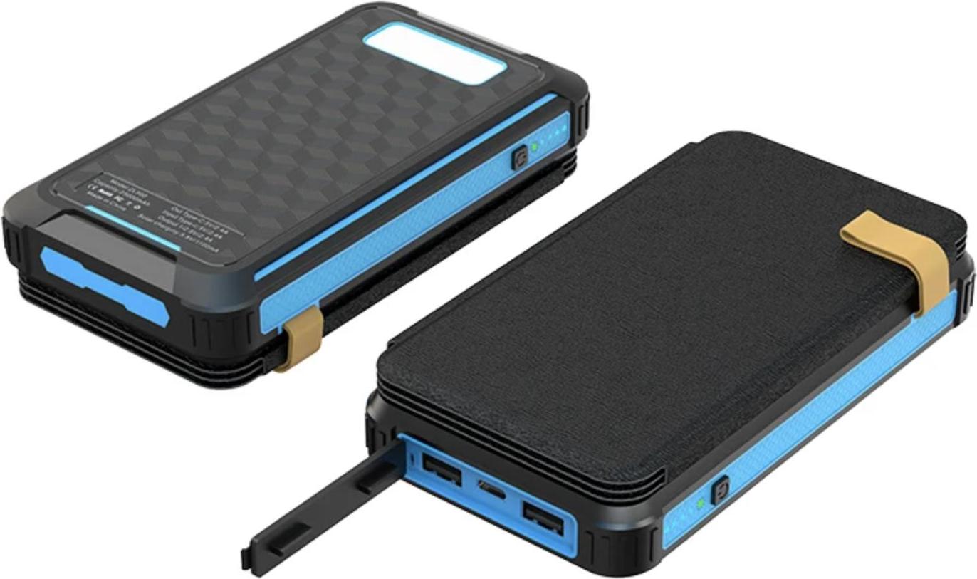 BOT Solarstrombank SP6 4 Platten 25000 mAh blau