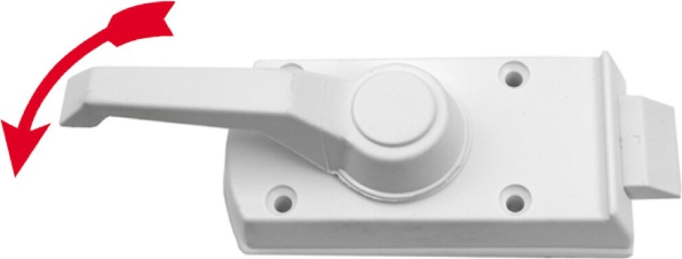 FAP Innenschloss Türschloss Schloss Türriegel Wohnwagen Wohnmobil Caravan Boot weiß rechts AT-12049