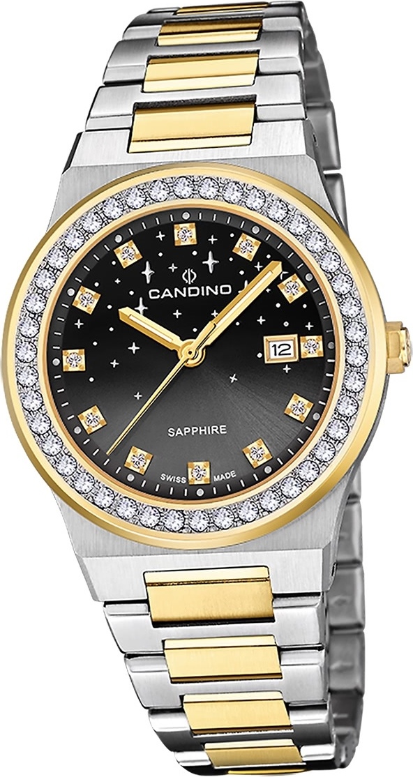 Dámske hodinky Candino z nehrdzavejúcej ocele strieborno-zlaté Náramkové hodinky Candino Elegance D2UC4750/4