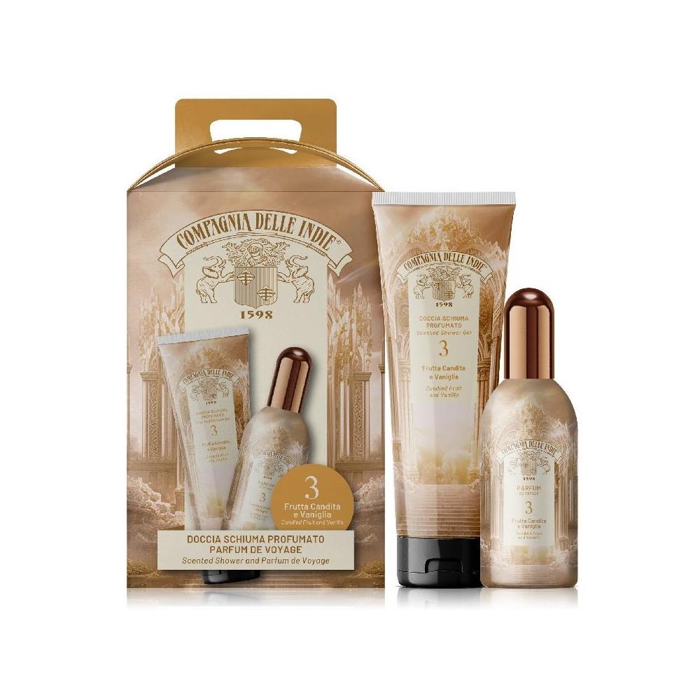 Myluna Compagnia delle Indie 3 Geschenkset Kandierte Früchte & Vanille Edt + Duschgel