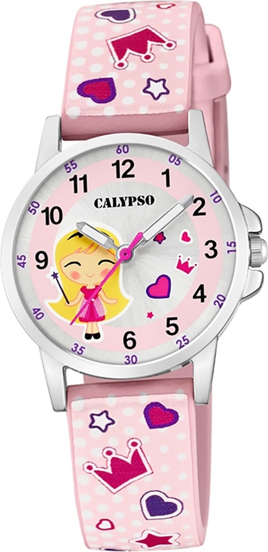 Calypso plastovéPolyuretándetské hodinky K5776/2 Módne náramkové hodinky Pink Junior D2UK5776/2