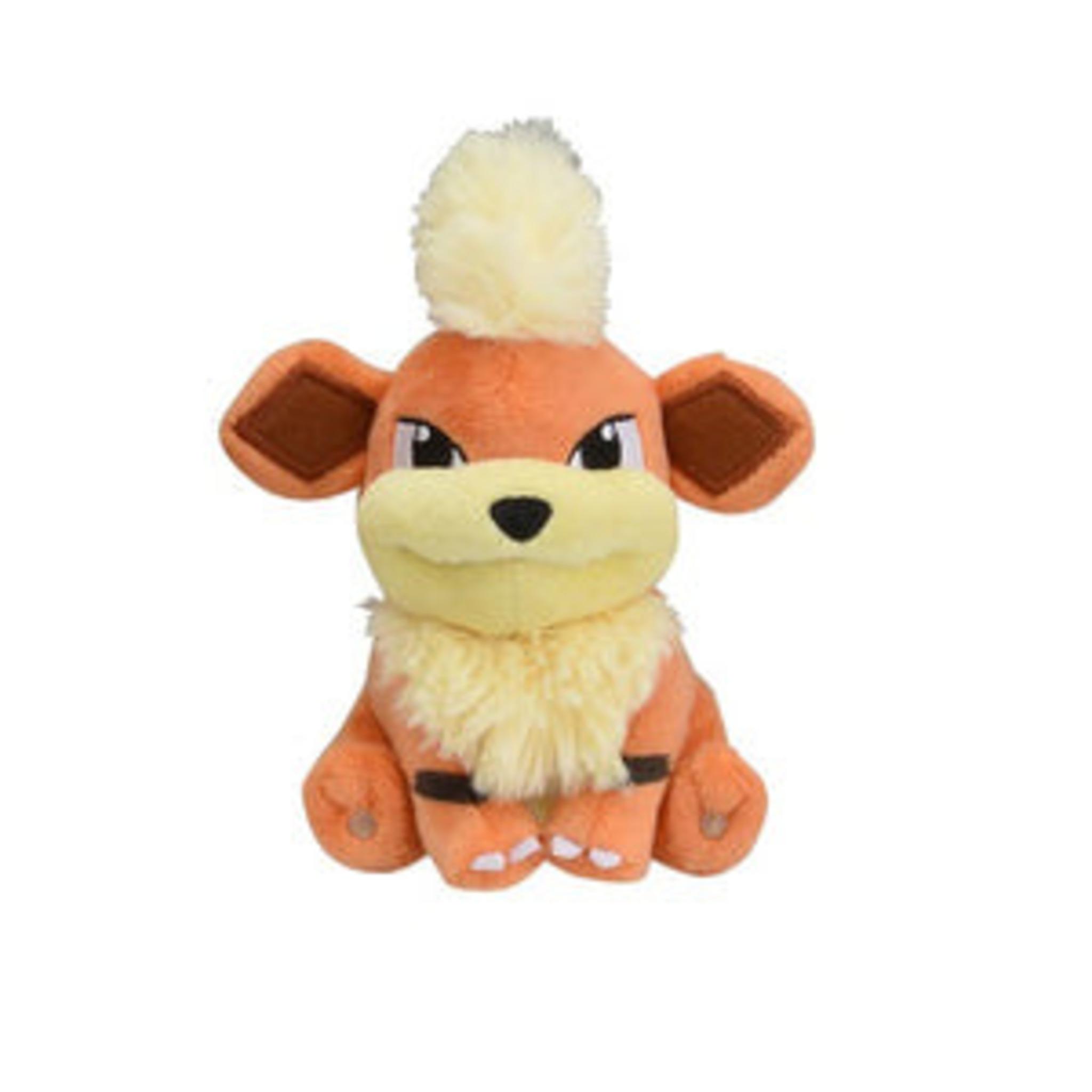 Pokemon Center Pokemon Fukano Kuscheltier - 14 cm Plüschtier Growlithe