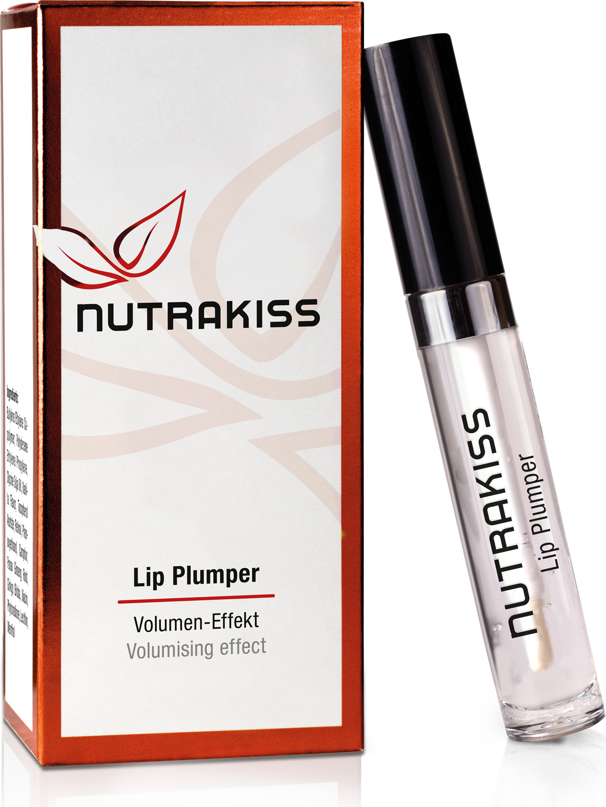 NutraCosmetic GmbH Nutrakiss Lip Plumper „Classic“ – Natürlicher Lip Booster m. Niacin (Vitamin B3) I Liquid Lipstick I Lippen Plumper I Lippenstift für volle Lippen 5ml NEW-3374