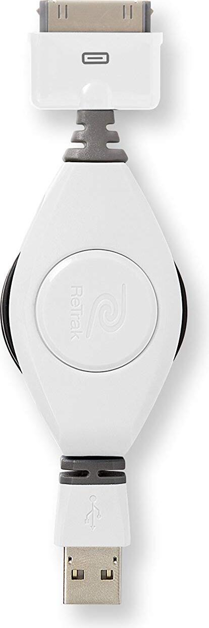 ReTrak Lade- und Synchronisierungskabel mit Roll-Funktion für iPhone/iPad/iPod 30-Pin EUIP30WT