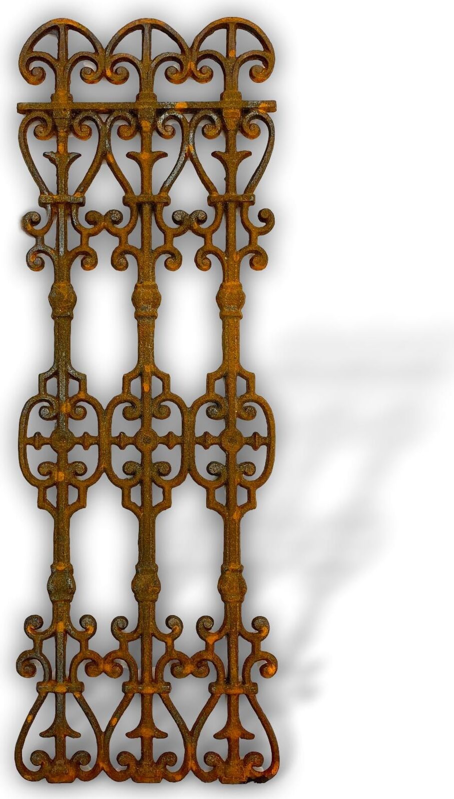 Aubaho Gitter Zaun Balkon 86cm Fenster Eisenfenster Rost Rankhilfe Rankgitter Garten