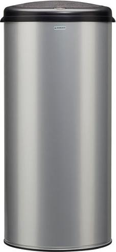 45l grauer metallmülleimer Rossignol 93632