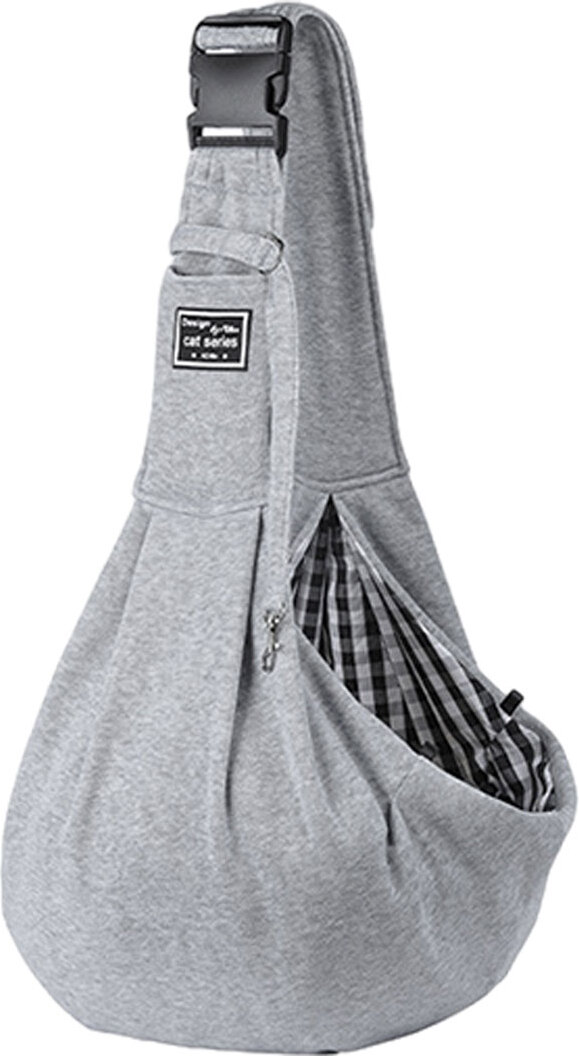 Crrynuo Tragetücher Hunde Kleine Hunde Katze Sling Pet Tragetuch Single Schulter Pet Bag für Reisen Hundetragebeutel mit Schnallegrau KAU-XY-UN-231211-214