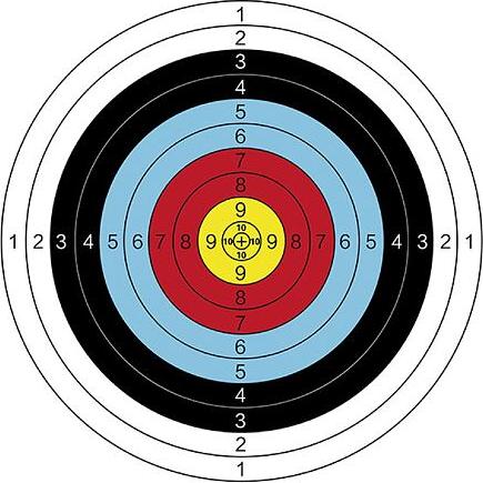 Merco Archer Aim 40 Schießscheiben 10er Packung 1 Set