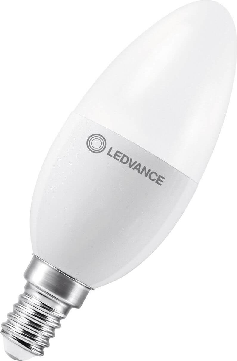 LEDVANCE LED CLASSIC Lampe FACILITIES AC/DC 7.3W 827 gefrostet E14 806lm 2700K warmweiss wie 60W 4099854086342