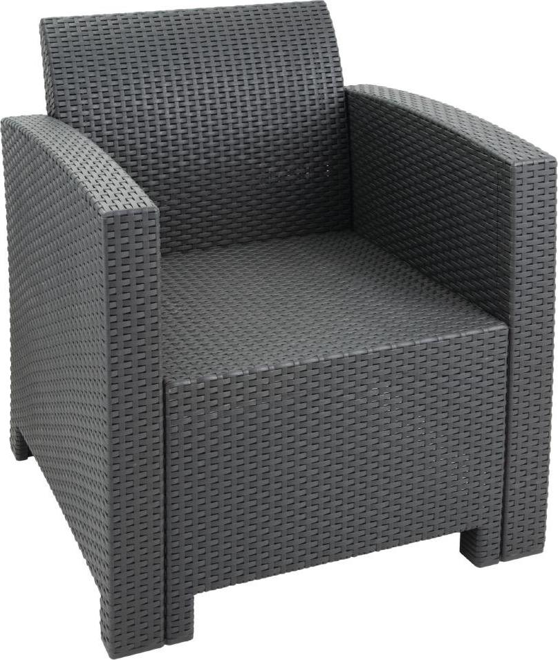 Súprava kresla a stola Bolero sivá