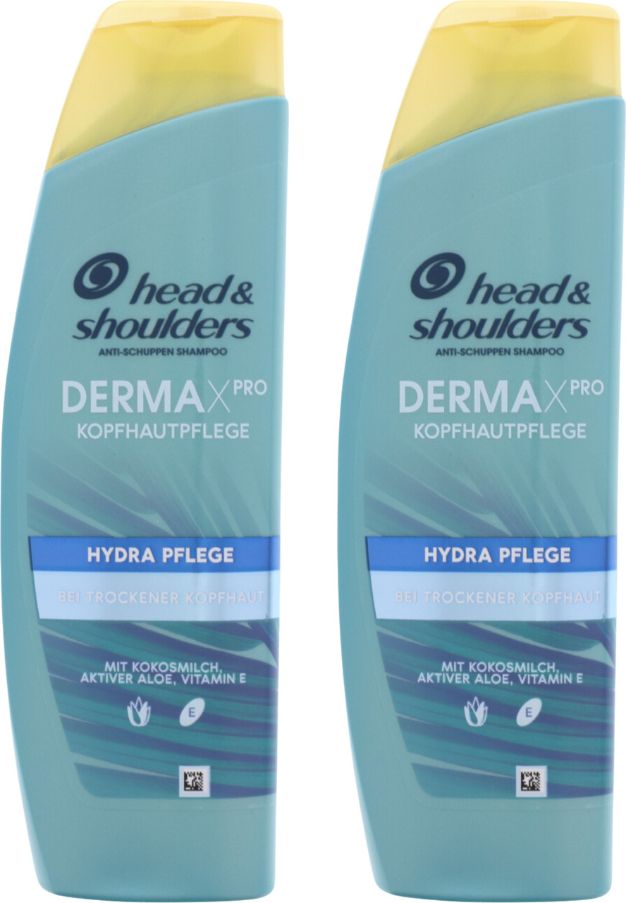 Procter & Gamble 2 x Head & Shoulders DERMAXPRO Hydra Pflege Anti Schuppen Shampoo & Kopfhautpflege je 225ml 80741380