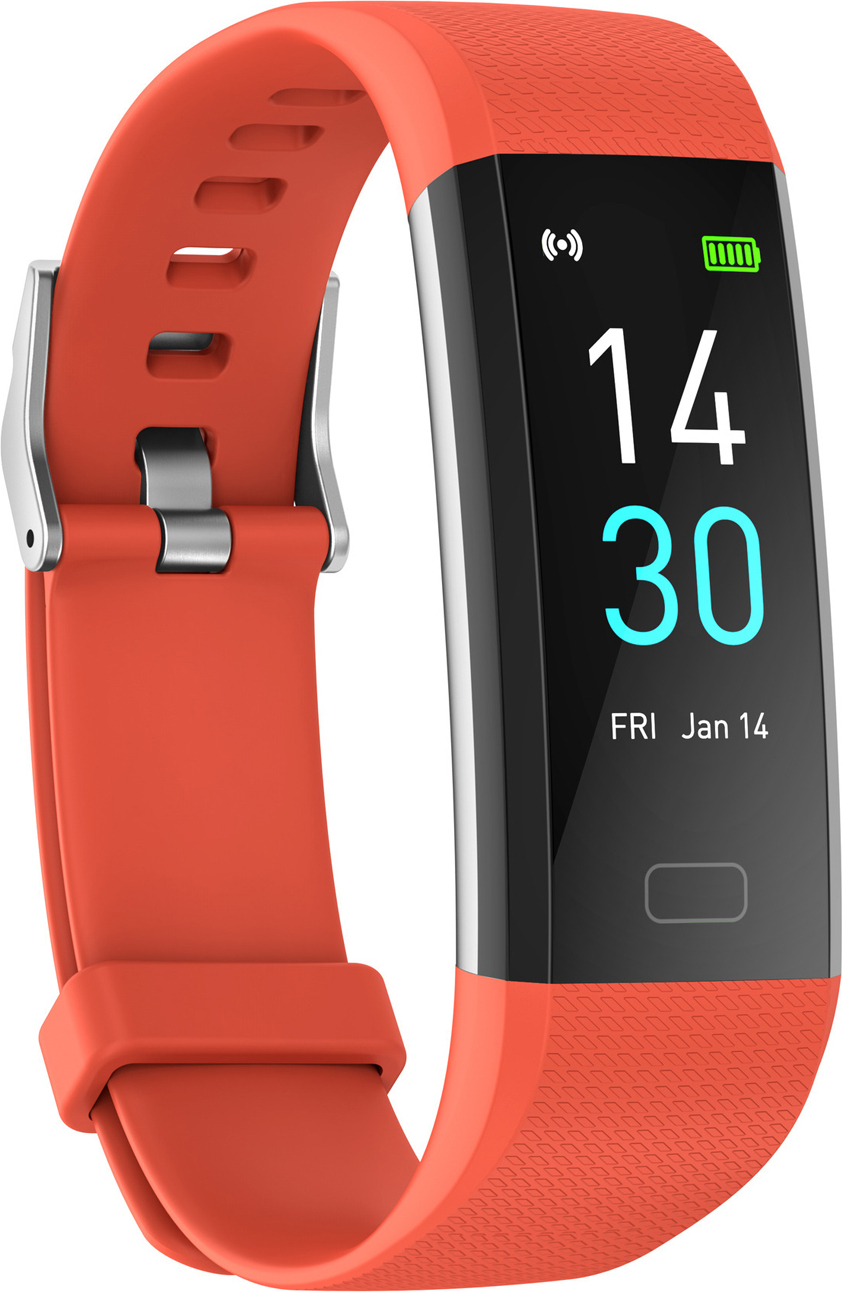 KINSI Damen Herren Smartwatch (3,9 cm/1,3 Zoll, iOS Android) Fitnesstracker Smartwatch, IP67 wasserdicht, Herzfrequenz, Blutdruck, Blutsauerstoff, Schlaf T2-80574885-04