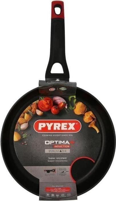 Pfanne PYREX OPTIMA+, Geschmiedetes Aluminium, Antihaftbeschichtung, 28 cm, PFAS-frei PYR1725508987180