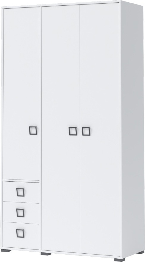 Steiner Shopping Jugendkleiderschrank Weiß 236x126x56 cm