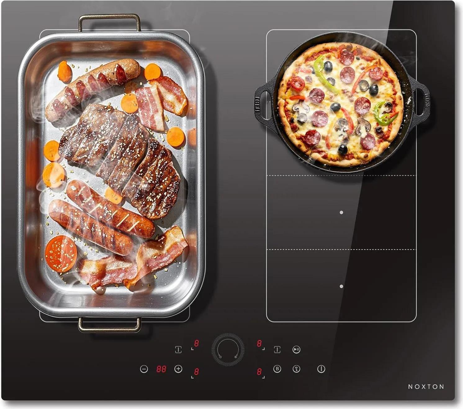 Indukčná varná doska, 4 varné zóny, dotykové ovládanie, 2 flexi zóny