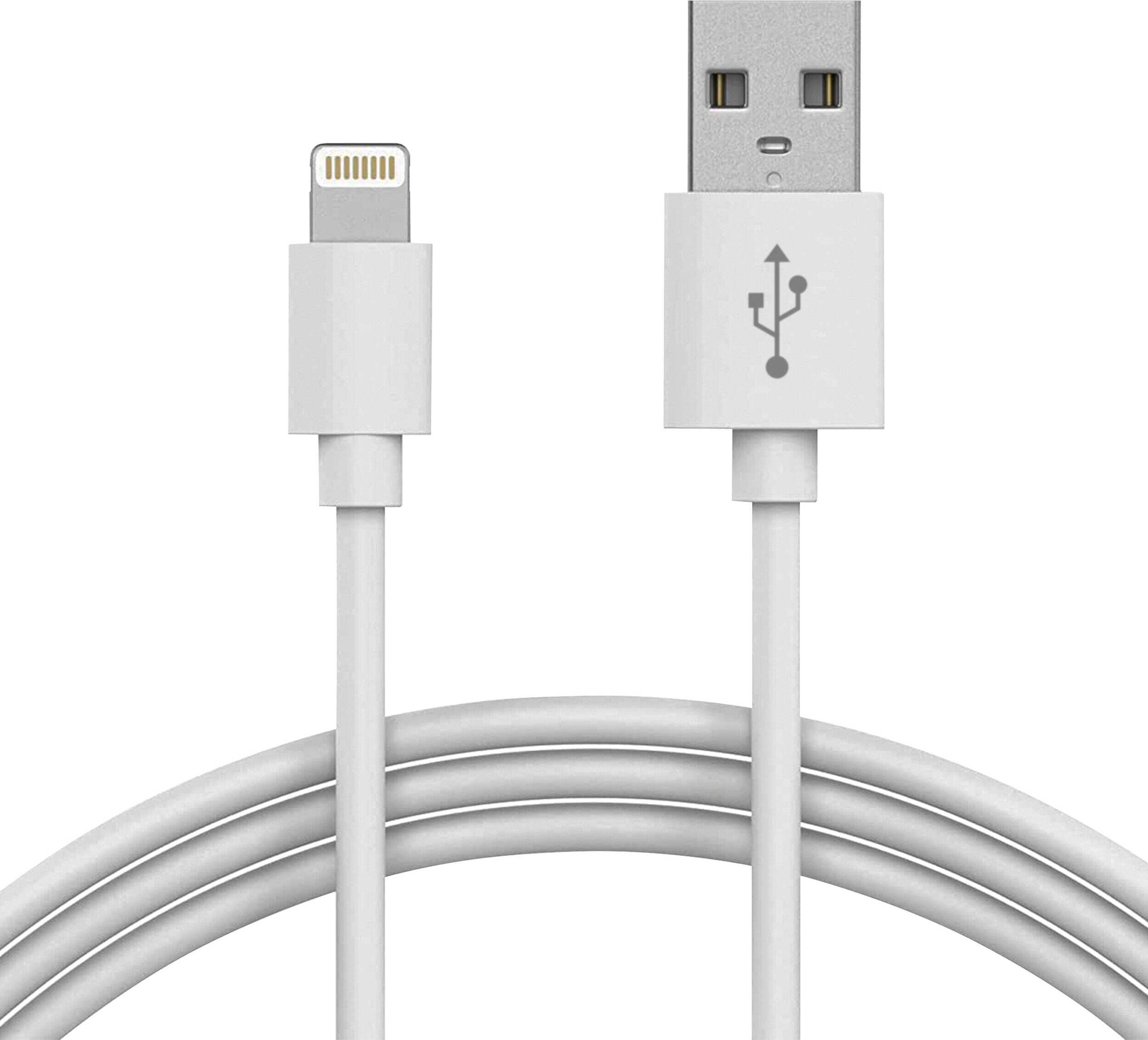 3x Lightning nabíjacie káble pre iPhone, iPad a iPod – Typ- C 2 Meter / Single