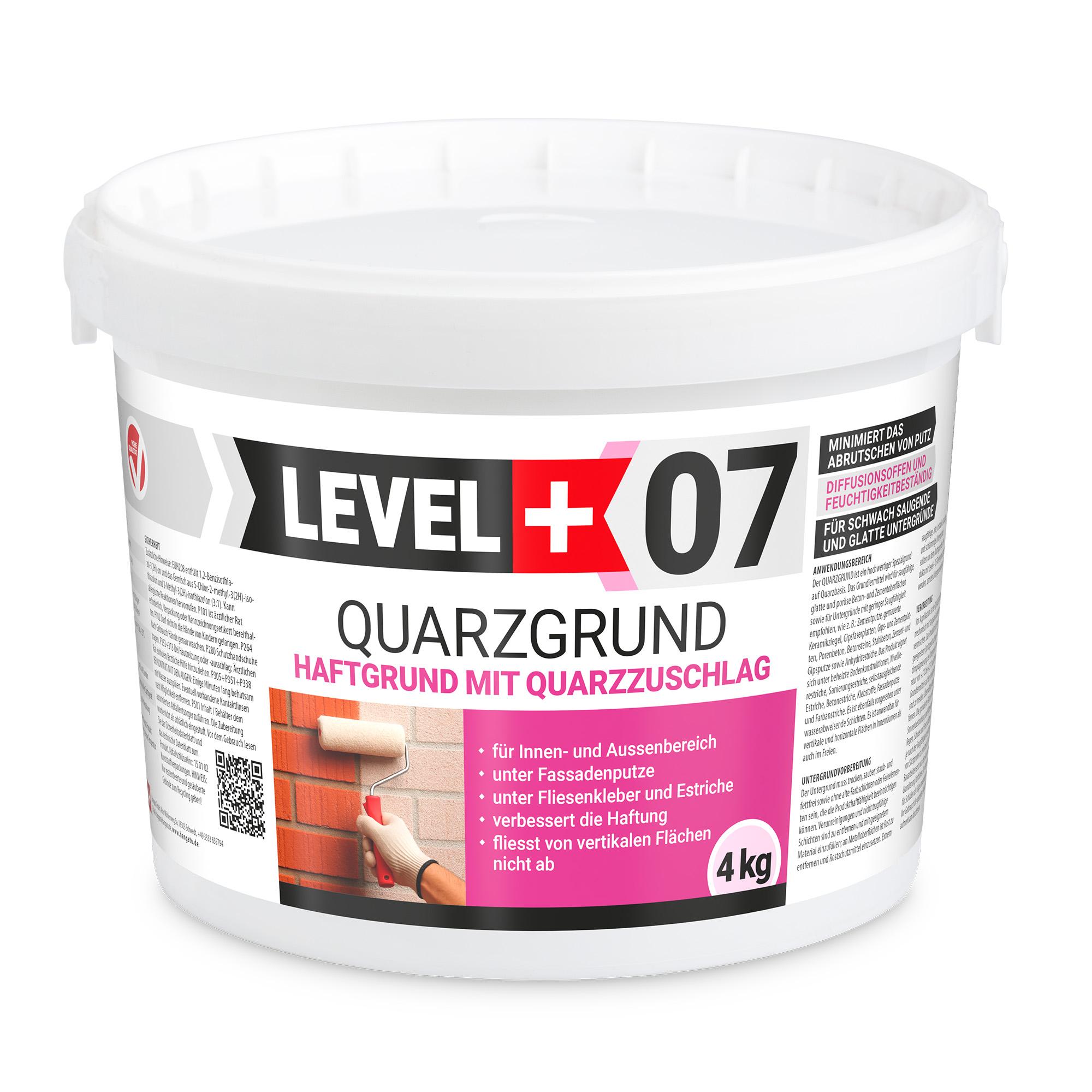 Hangato GmbH Haftgrund 4Kg Quarzgrund Putzgrund Weiß Grundierung Trenngrund Beton Holz L+07 RM07_4