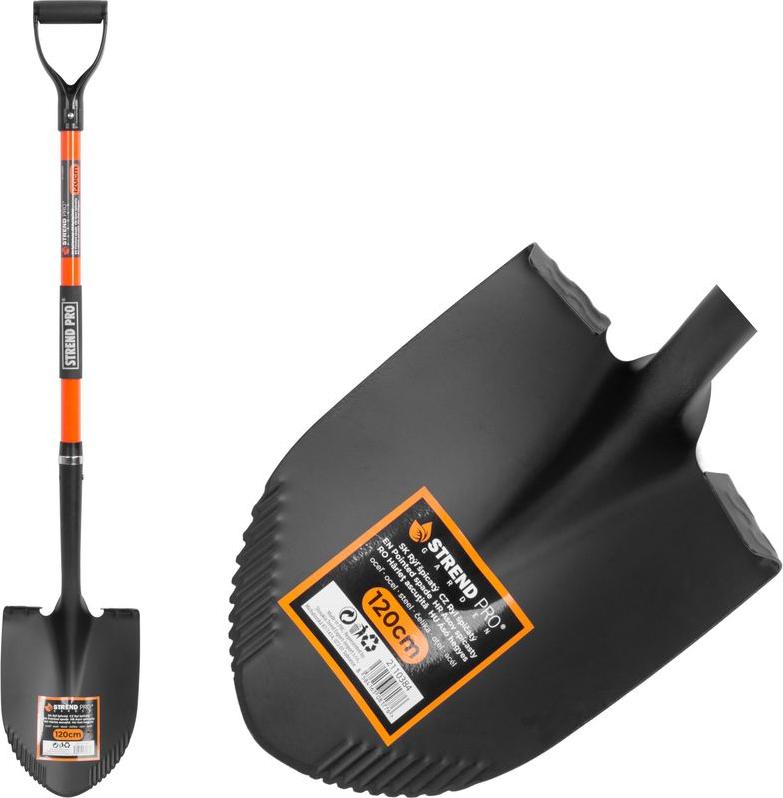 Spaten Strend Pro Premium, spitz, mit Fiberglasstiel D 1230 mm