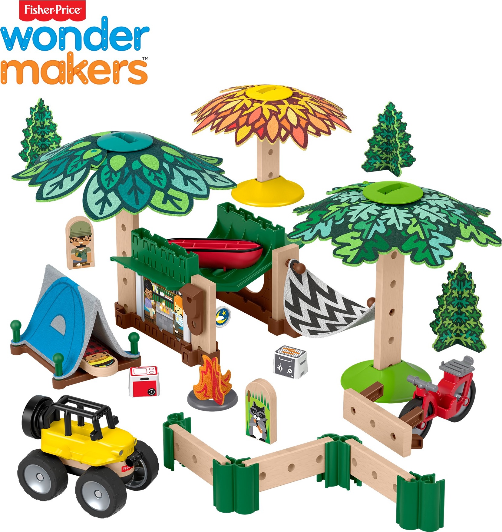 wunder werker spielzeug Fisher-Price Wonder Werker Camping, jeu de construction,
