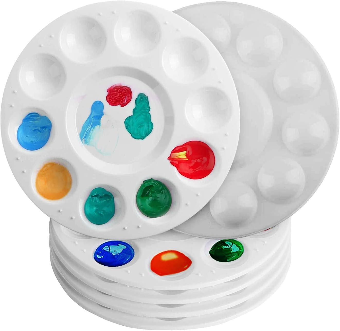 Fokelyi Farbpaletten, 6er-Pack, Farbpalette, Farbtablett, Malzubehör, Malpalette, Farbtabletts für Kinder, Kunststoffpalette, Farbpaletten für Kinder KAU-ED-LYS-PH-20260310-245