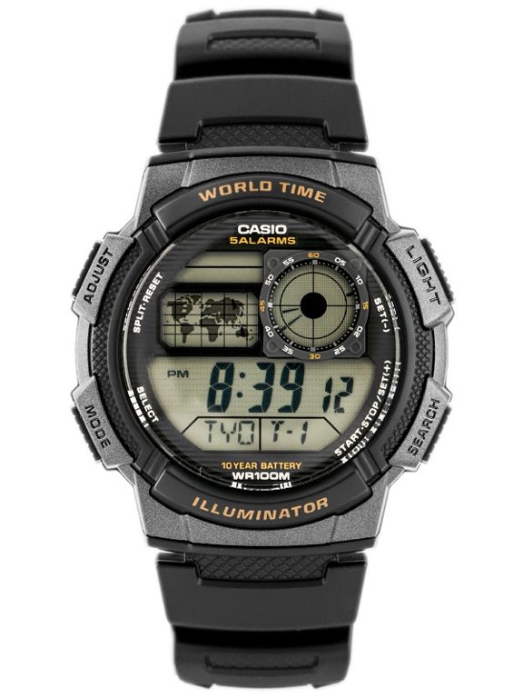 Pánske hodinky Casio AE-1000W 1AV (zd073a) – svetový čas