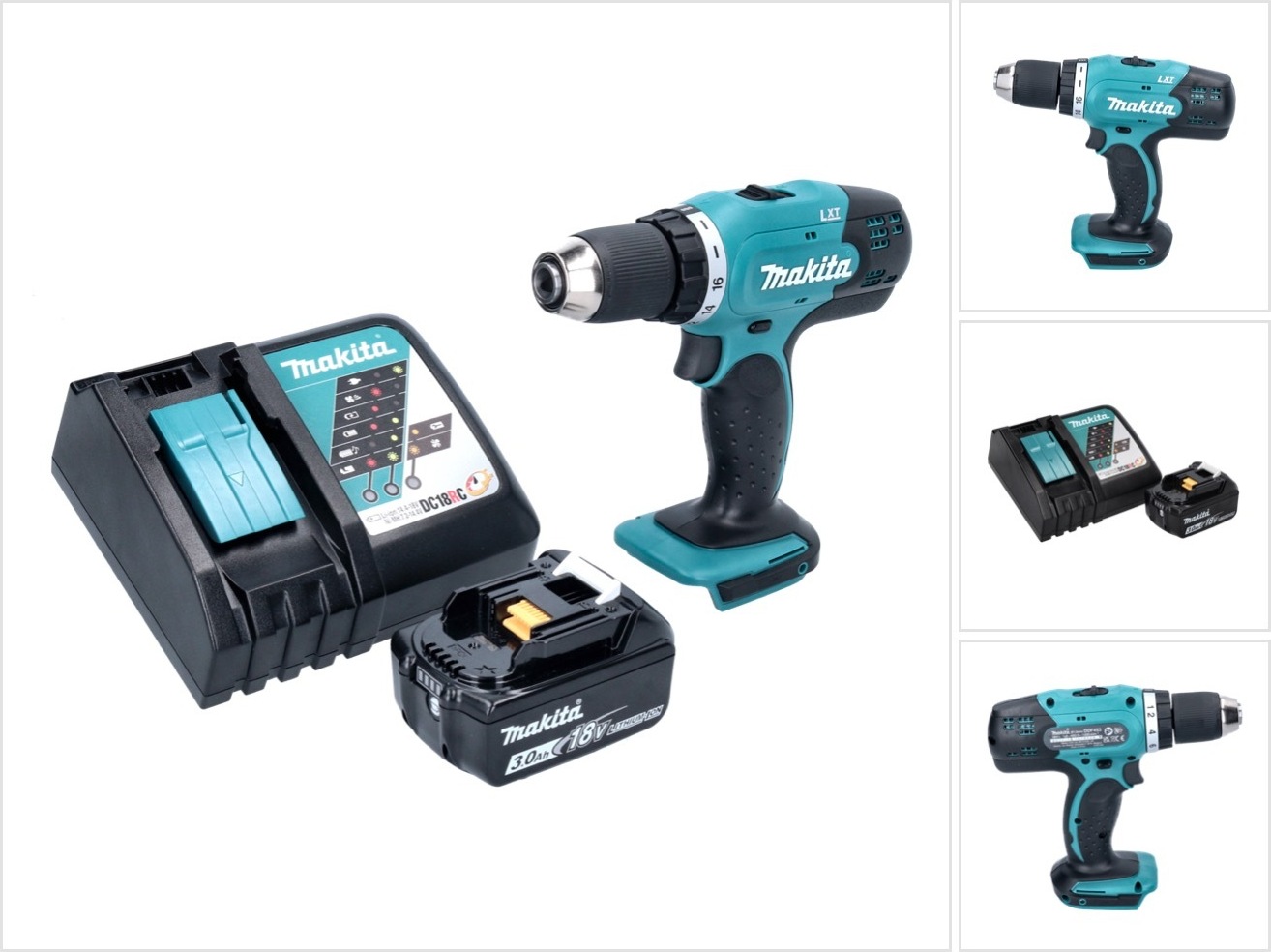Akumulátorová vŕtačka Makita DDF 453 RF1 18 V 42 Nm + 1x akumulátor 3,0 Ah + nabíjačka