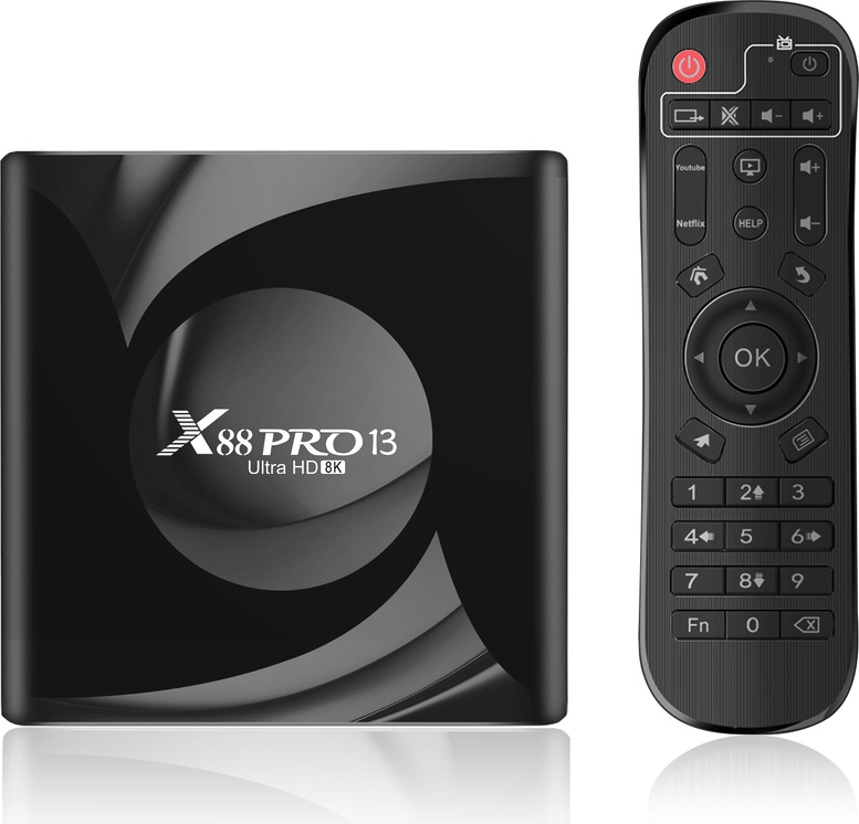 Mobilly Multimediazentrum X88 Pro, Android, 4GB/32GB, schwarz