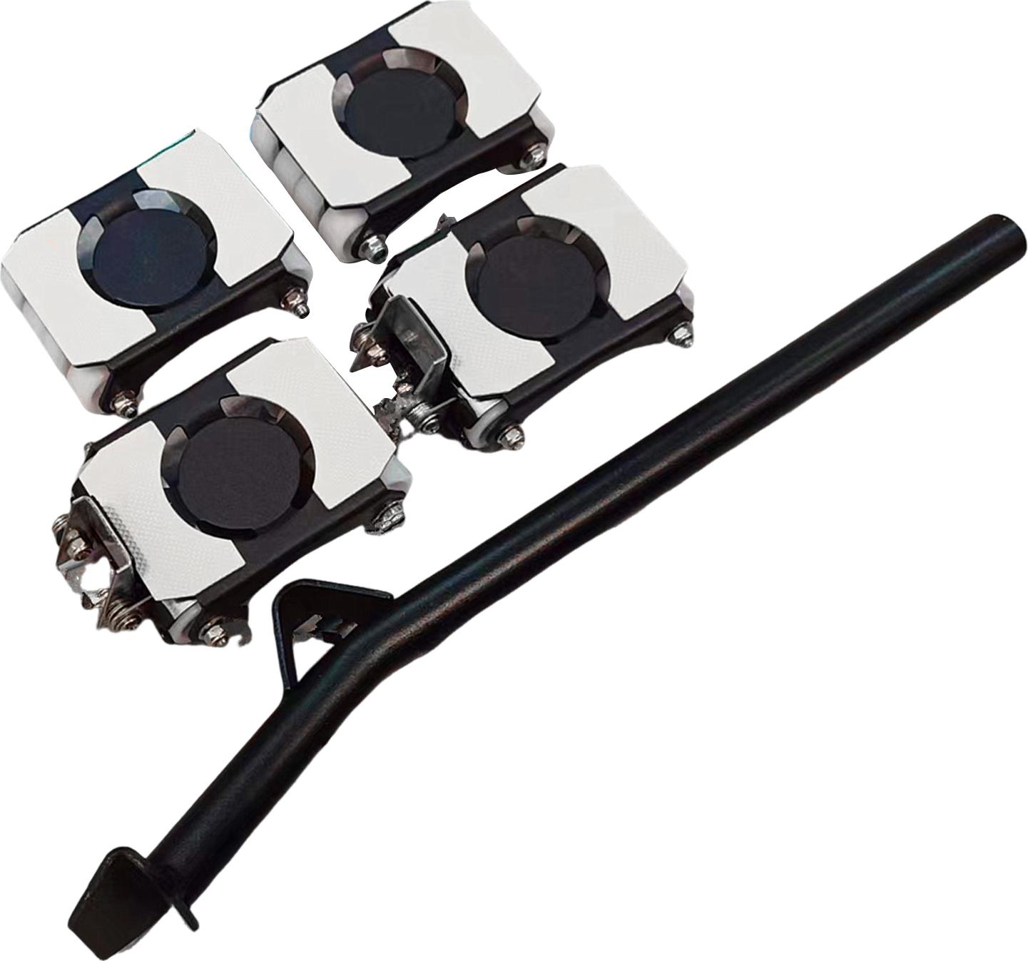 Hdvery Set Möbelheber- und -bewegungswerkzeug mit Brechstange, Hochleistungs-Möbelbewegungswerkzeug mit 8 Rädern, Haushaltsgerät-Roller, Möbelbewegungswagen-Schieber 4411038@Hdvery