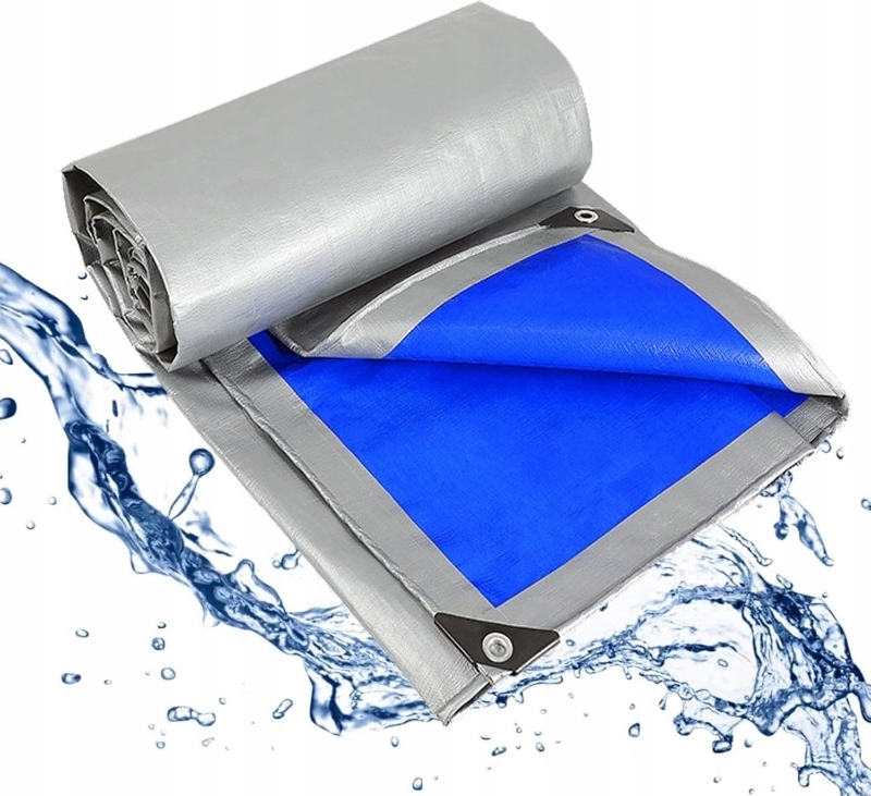 Ekspand | Schutzplane 3x5m 75g - Silber-Blau - Frostbeständig - UV-beständig - Robuste Qualität