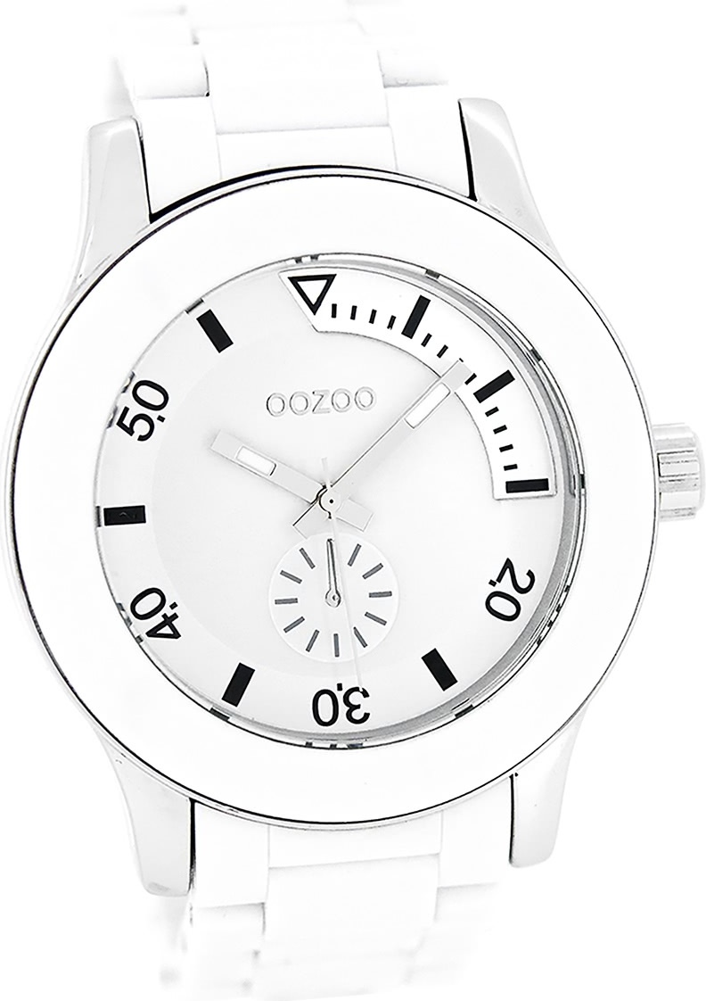 Dámske náramkové hodinky Oozoo Hodinky analógové plastové biele D2UOC4255A