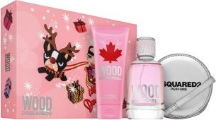 Dsquared2 Wood Pour Femme Zestaw Woda toaletowa 100ml + Żel pod prysznic 100ml + Portfel