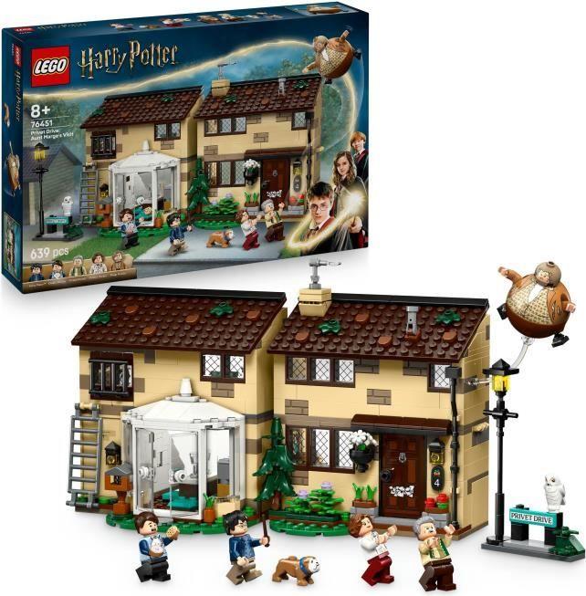 LEGO Harry Potter 76451 Privet Drive, Tante Marge Besuch, Bauset, 639 Teile, 8+ Jahre, 5 Minifiguren