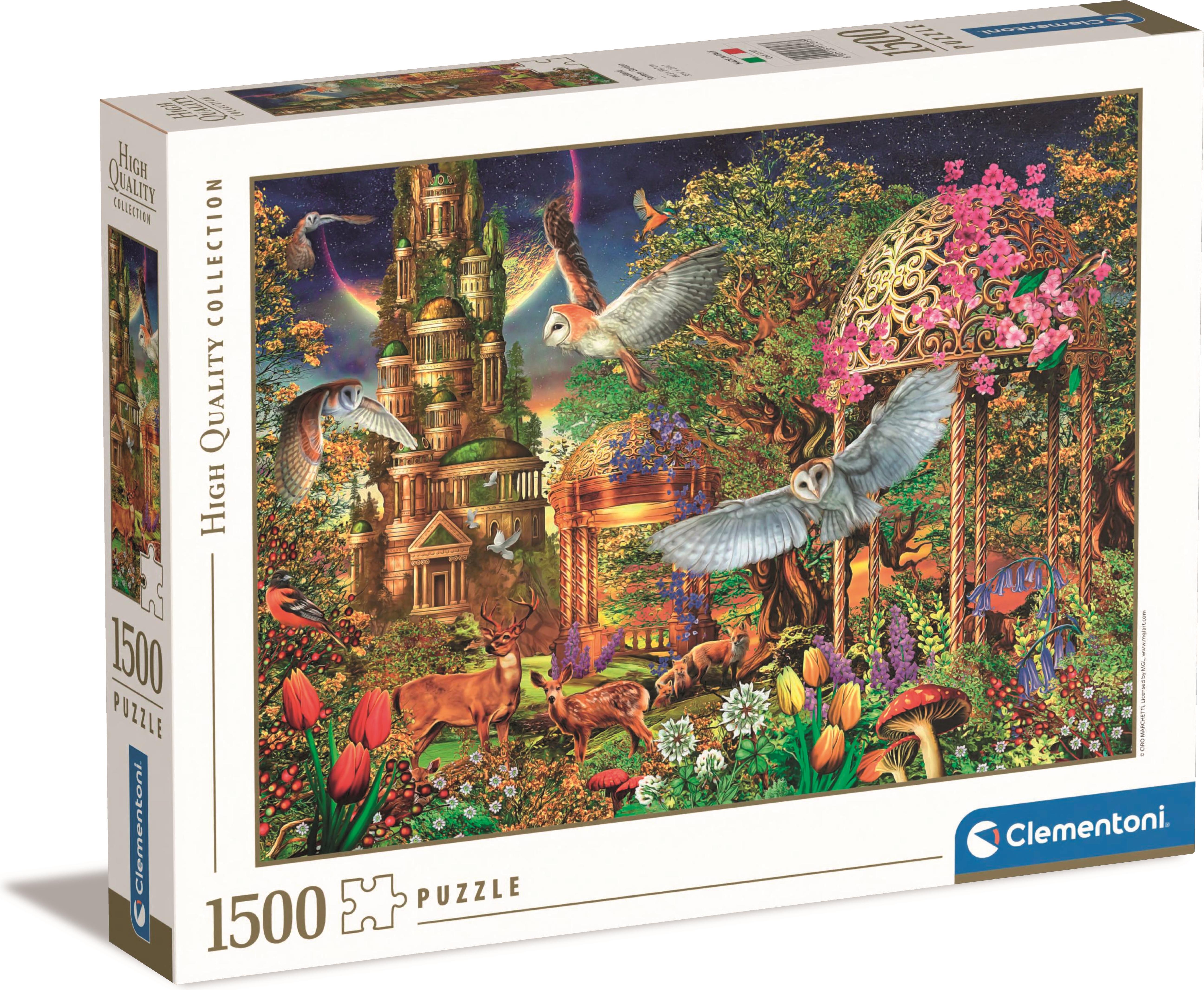 Clementoni 1500 Teile Puzzle - Woodland Fantasy Garden 31707