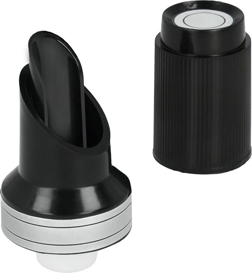 Metaltex Weinausgießer Und-stöpsel Schwarz Schwarz One Size 78211