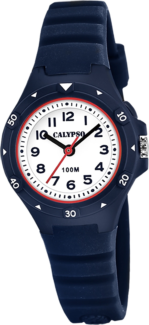 Detské hodinky Calypso pre mládež z gumy tmavomodré Náramkové hodinky Calypso Junior D2UK5846/5