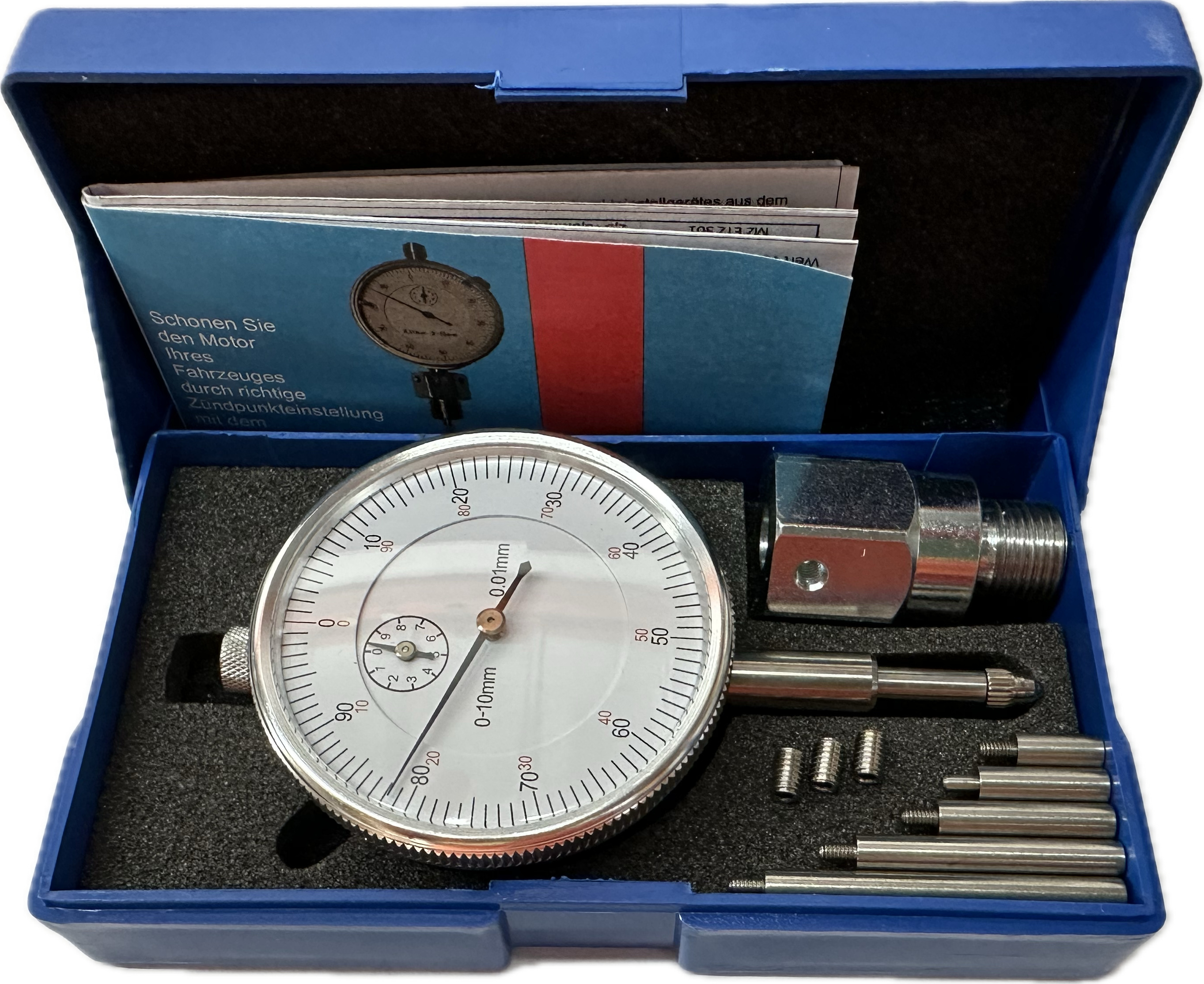 DASA-Tec M14x1,25 - Messuhr Zündzeitpunkt Zünduhr Zündpunkteinstellgerät IFA MZ Trabant Simson OT 900-0001-010-004