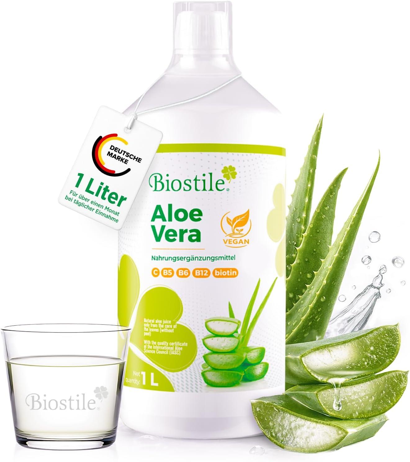 Biostile Aloe Vera  Natrliches Aloe Vera Elixier mit