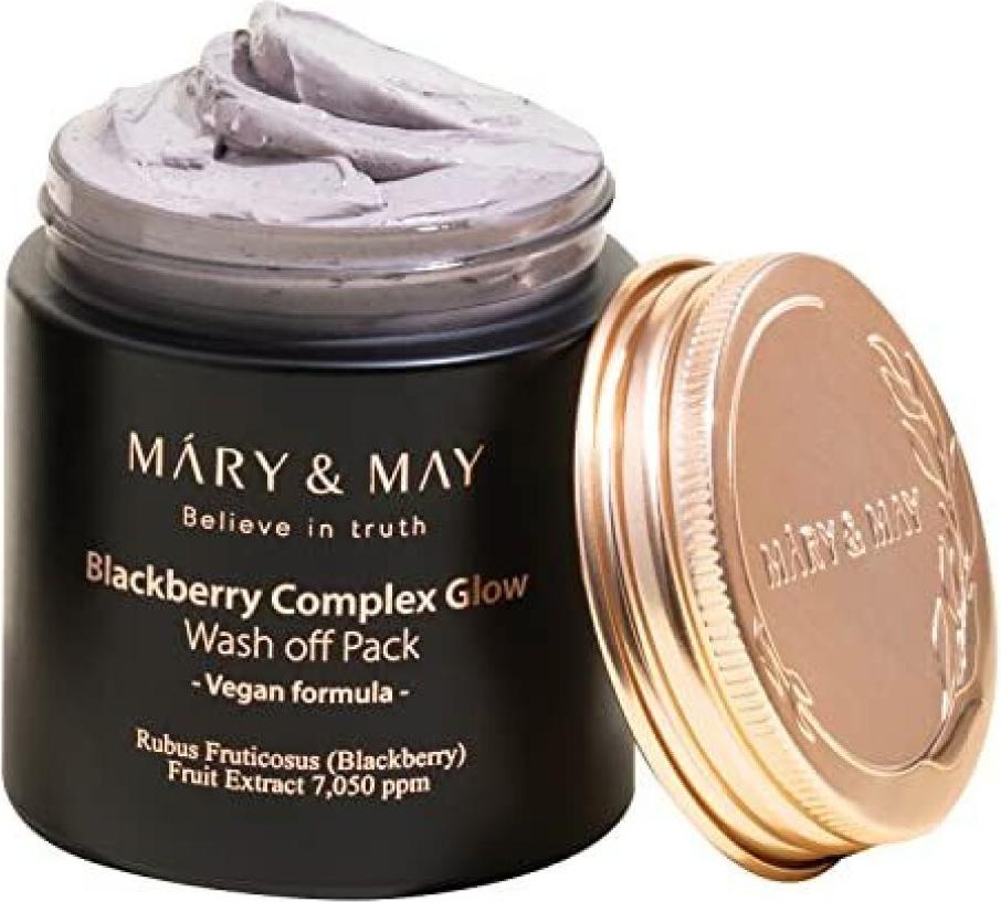 Mary & May Mary&May - Vegan Blackberry Complex Glow Wash off Pack - Aufhellende Tonmaske - 125 g