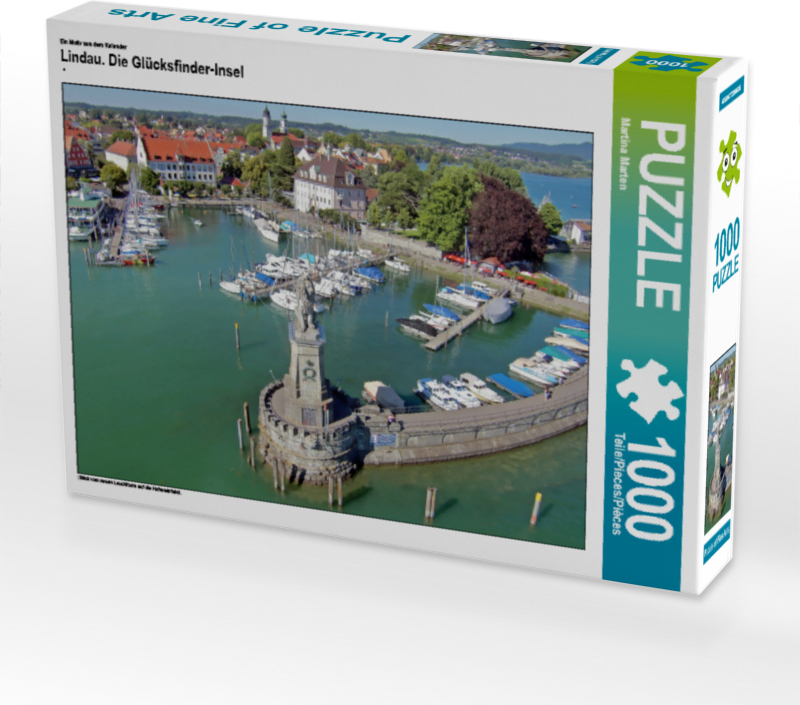 CALVENDO Puzzle Ein Motiv aus dem Kalender Lindau. Die Glücksfinder-Insel | 1000 Teile Lege-Größe 64x48cm Foto-Puzzle für glückliche Stunden