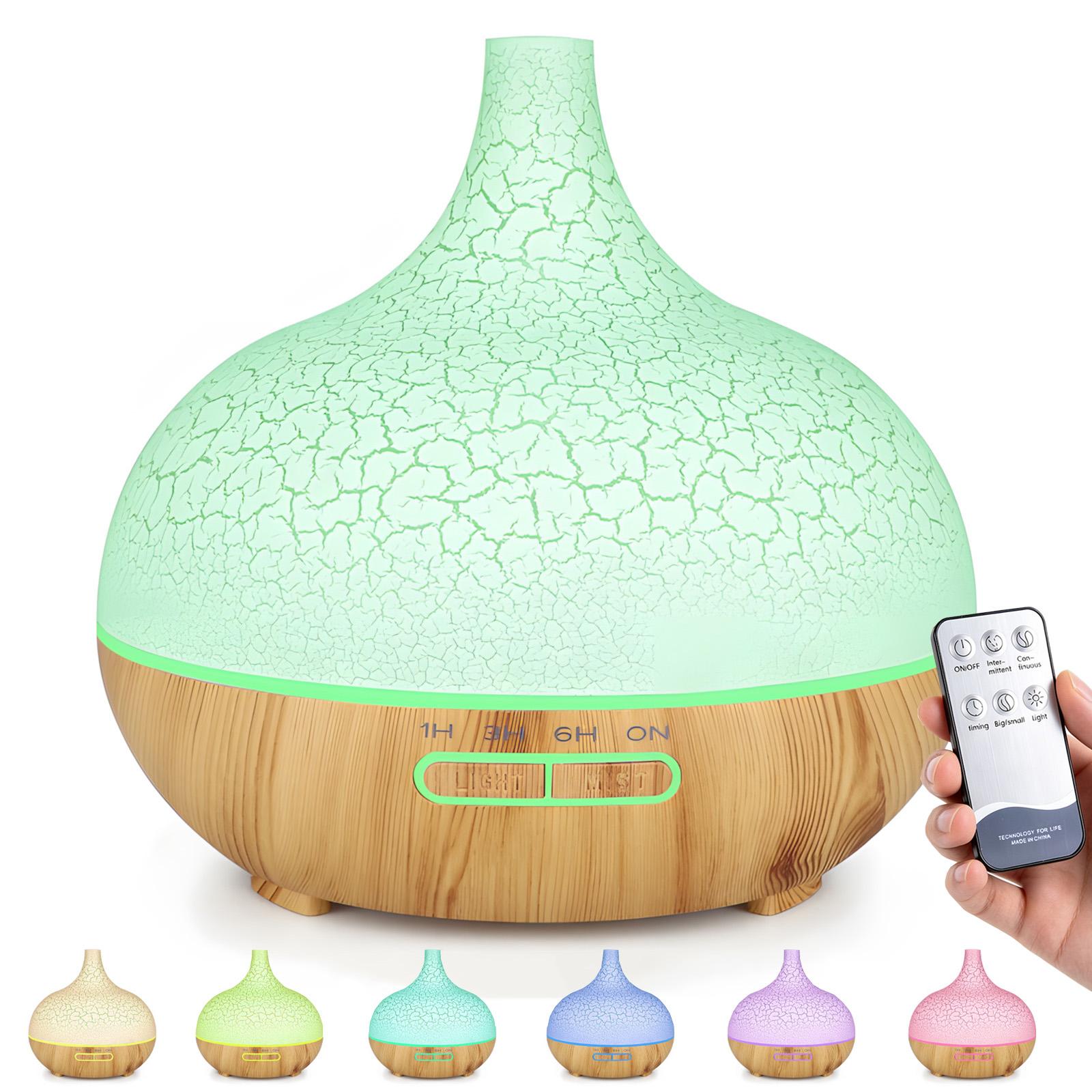 bedee Aroma Diffuser, Luftbefeuchter, Ultraschall Vernebler Raumbefeuchter Elektrisch Duftlampe mit 7 Farben LED, Leise