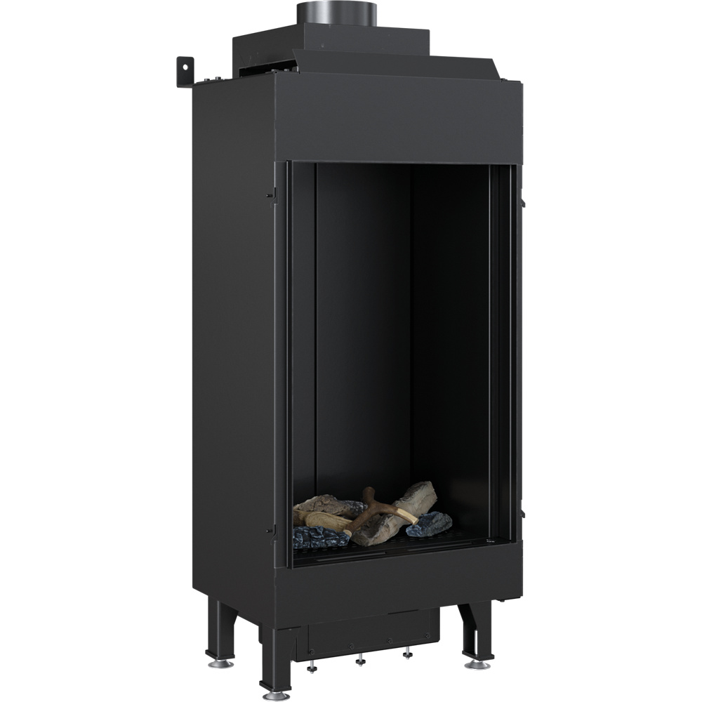 Plynový krb Leo 68 predný orientovaný propán bután ∅ 100/150 4,1 kW