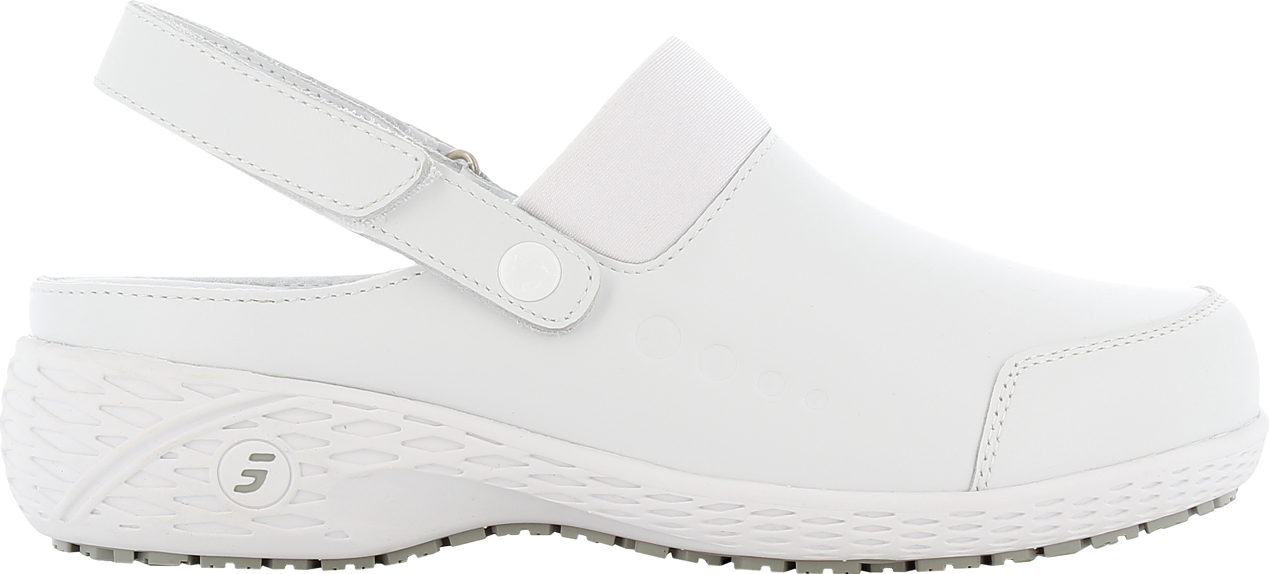 Safety Jogger SHEILA, Clog mit Klettverschluss, Berufsschuh, weiß, Gr. 40, z. B.für Pflegeberufe